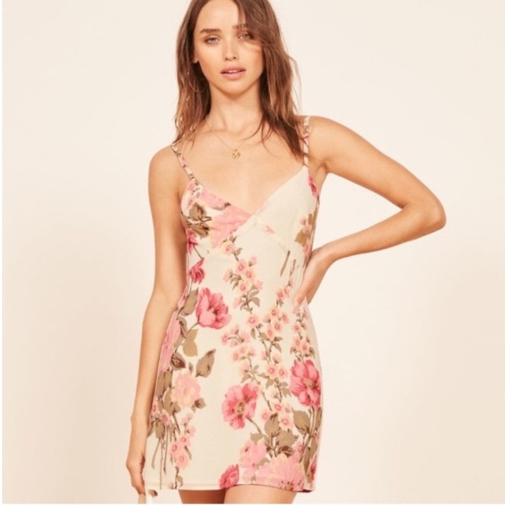 Reformation Bell Dress in Josephine Sz XS